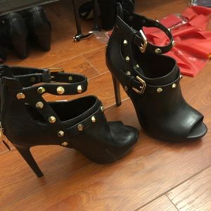 Marciano open toe stud booties